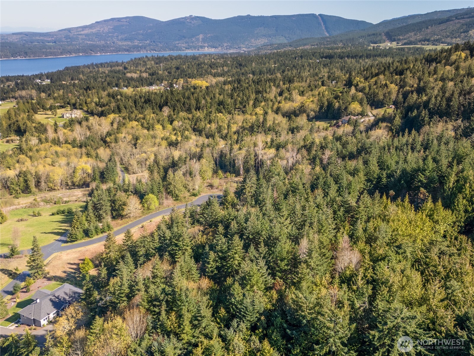 9999 Elk Pass Road Sequim, WA 98382 - Photo 11 of 13 a view of a lush green field with mountains in the background