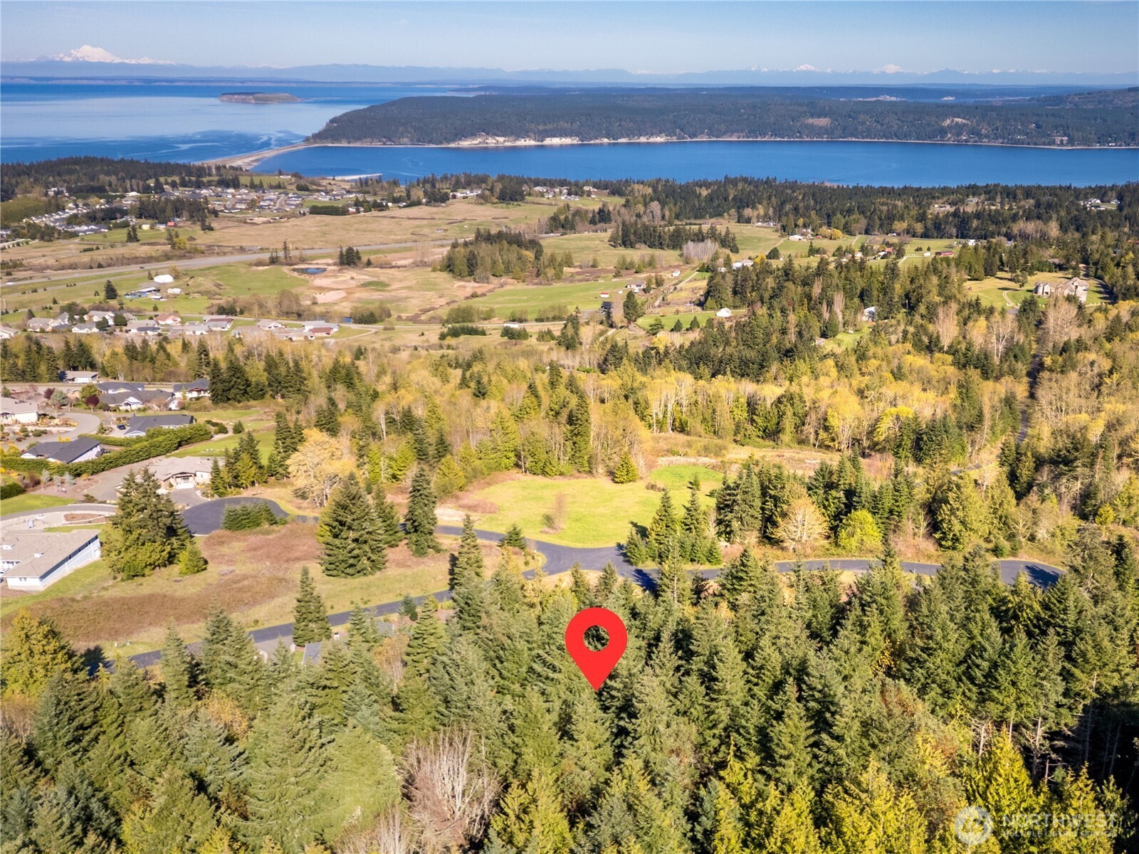 9999 Elk Pass Road Sequim, WA 98382 - Photo 13 of 13 a view of lake view and mountain view