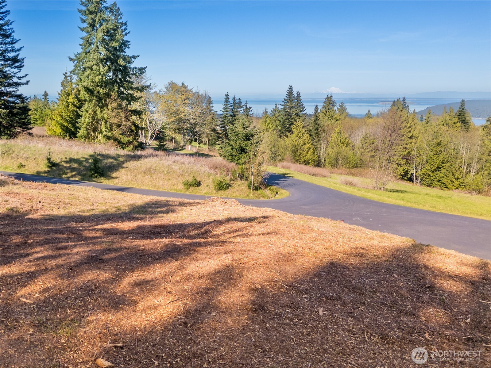 9999 Elk Pass Road Sequim, WA 98382 - Photo 10 of 13 a view of a yard with ocean view