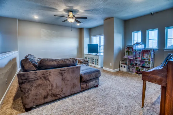 a living room with furniture and a furniture