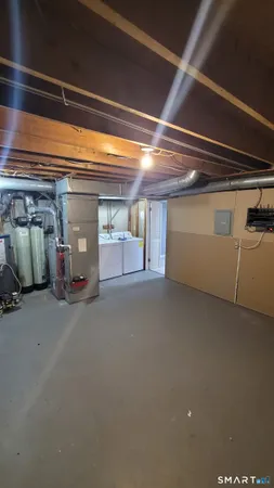 a room with gym equipment