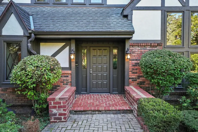 a front view of a house