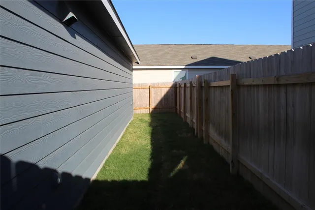 a view of a balcony with an outdoor space