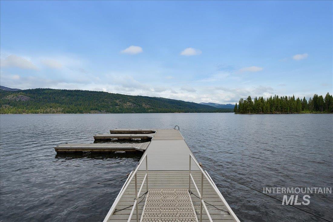 3800 Warren Wagon Road McCall, ID 83638 - Photo 37 of 50 Private dock with two floating slips extending into a serene lake