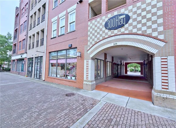 a view of entrance gate of a building