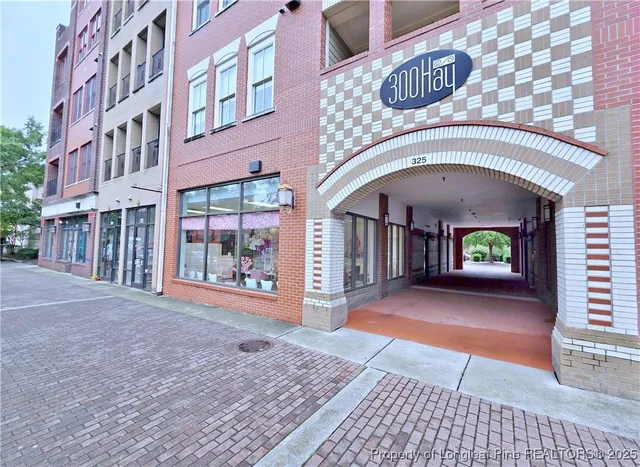 a view of entrance gate of a building