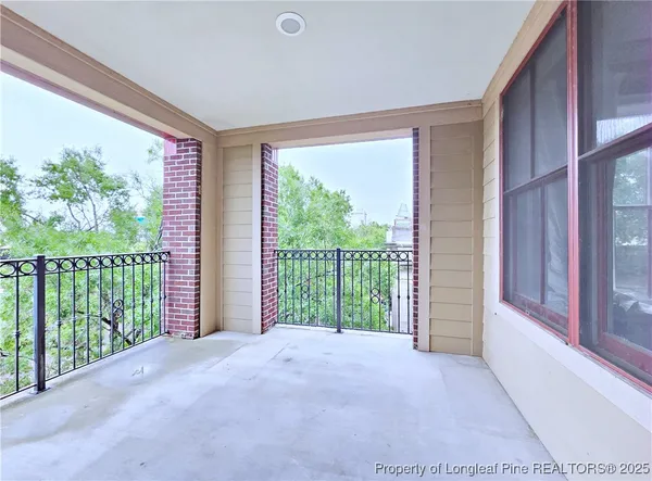 a view of a porch