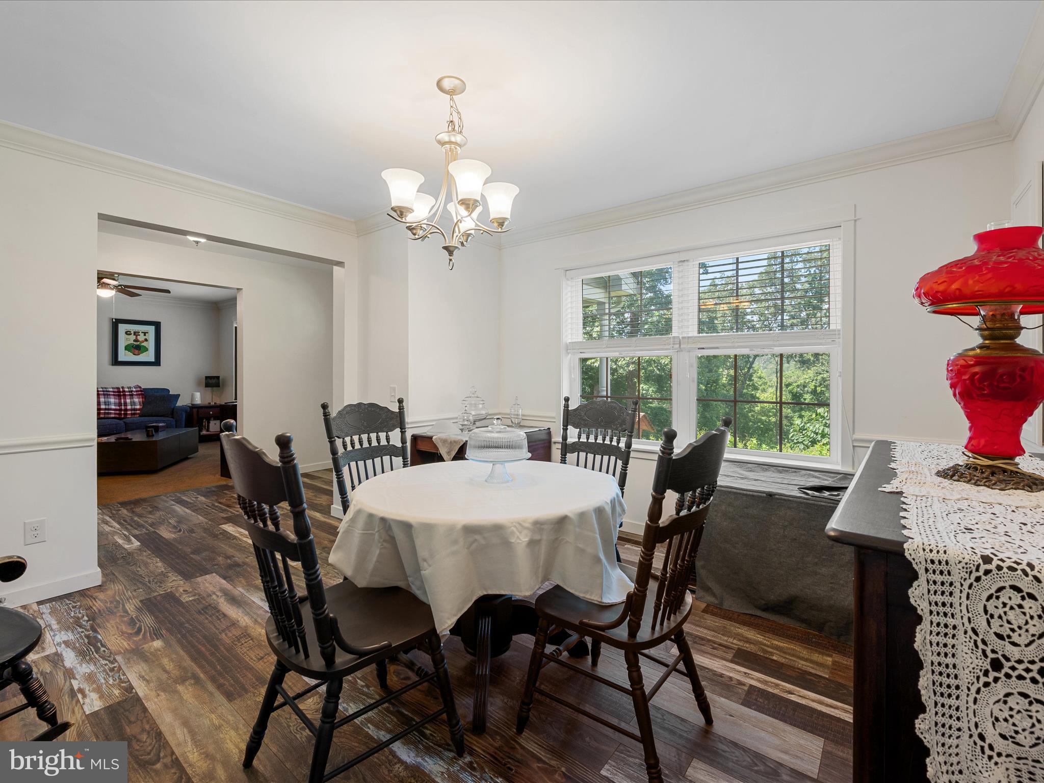 231 Greenfield Road Front Royal, VA 22630 - Photo 13 of 38 a view of a dining room with furniture window and outside view