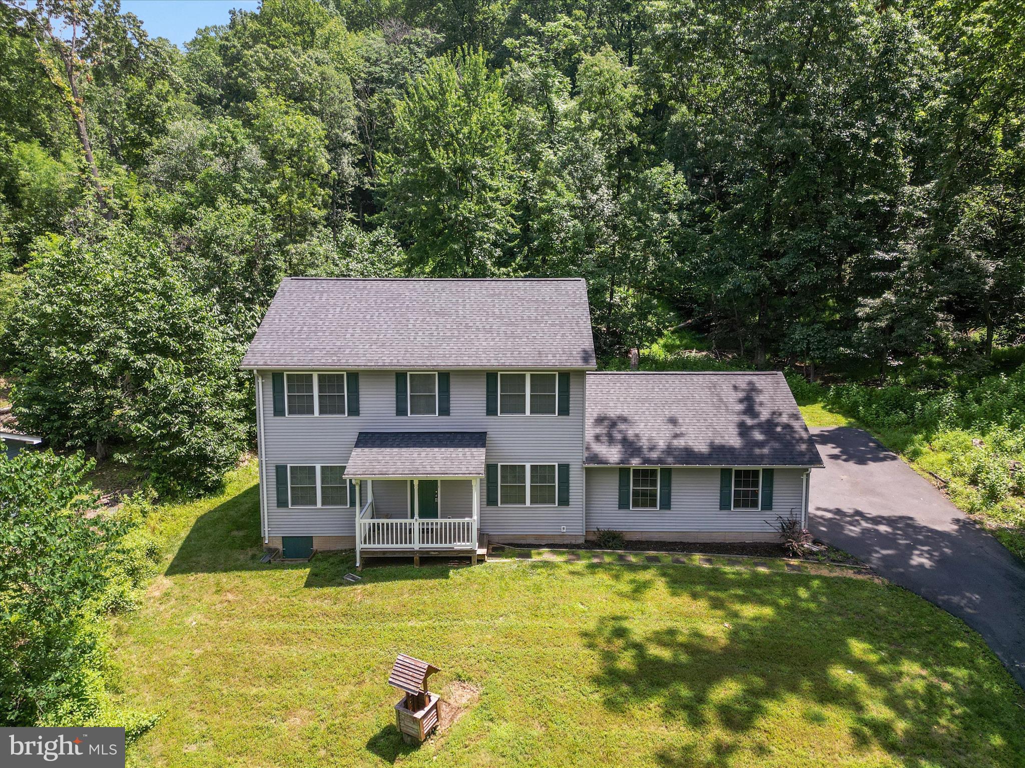 231 Greenfield Road Front Royal, VA 22630 - Photo 32 of 38 an aerial view of a house with swimming pool next to a yard