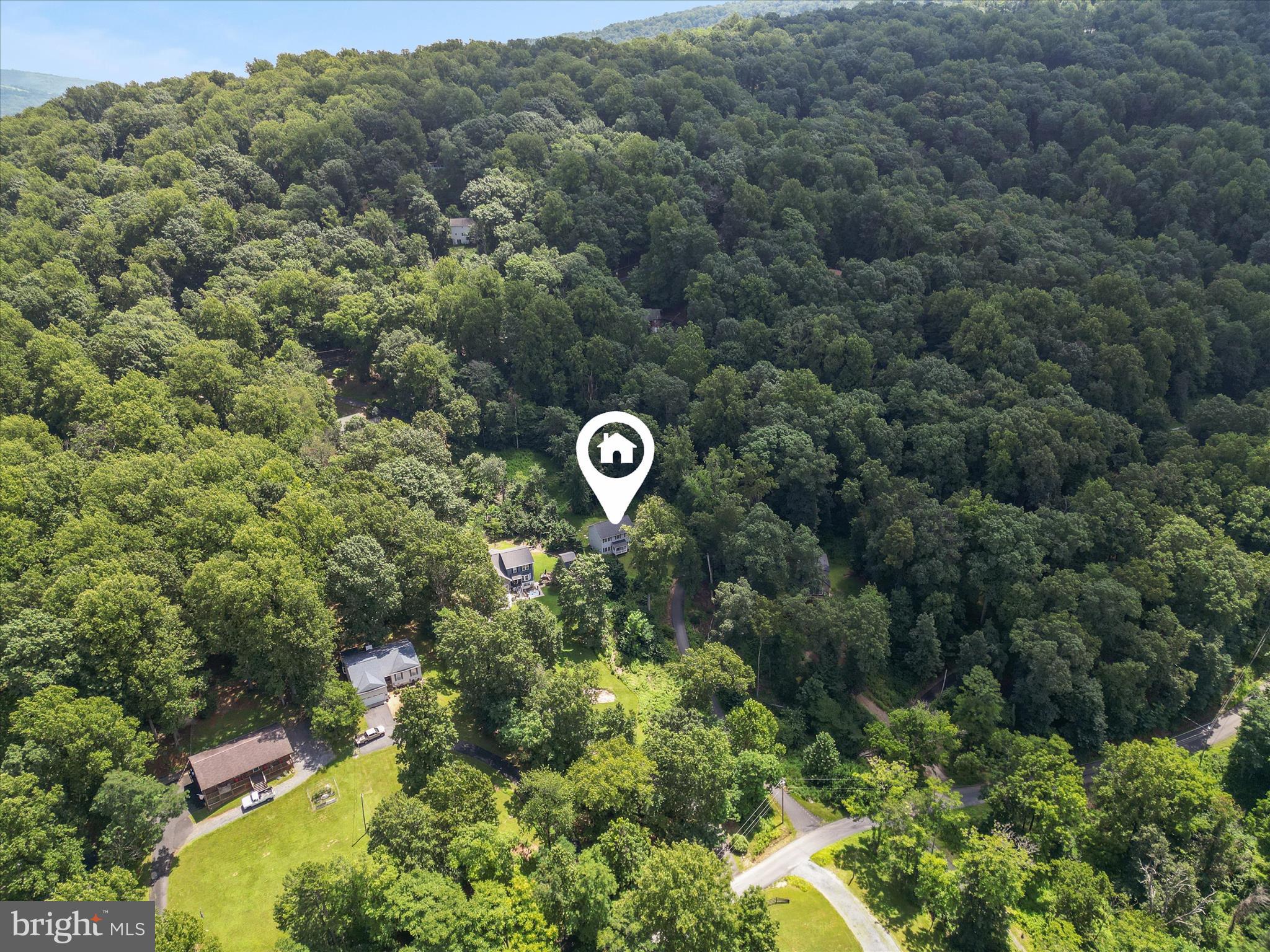 231 Greenfield Road Front Royal, VA 22630 - Photo 35 of 38 an aerial view of a forest with houses