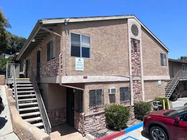 a front view of a house with balcony