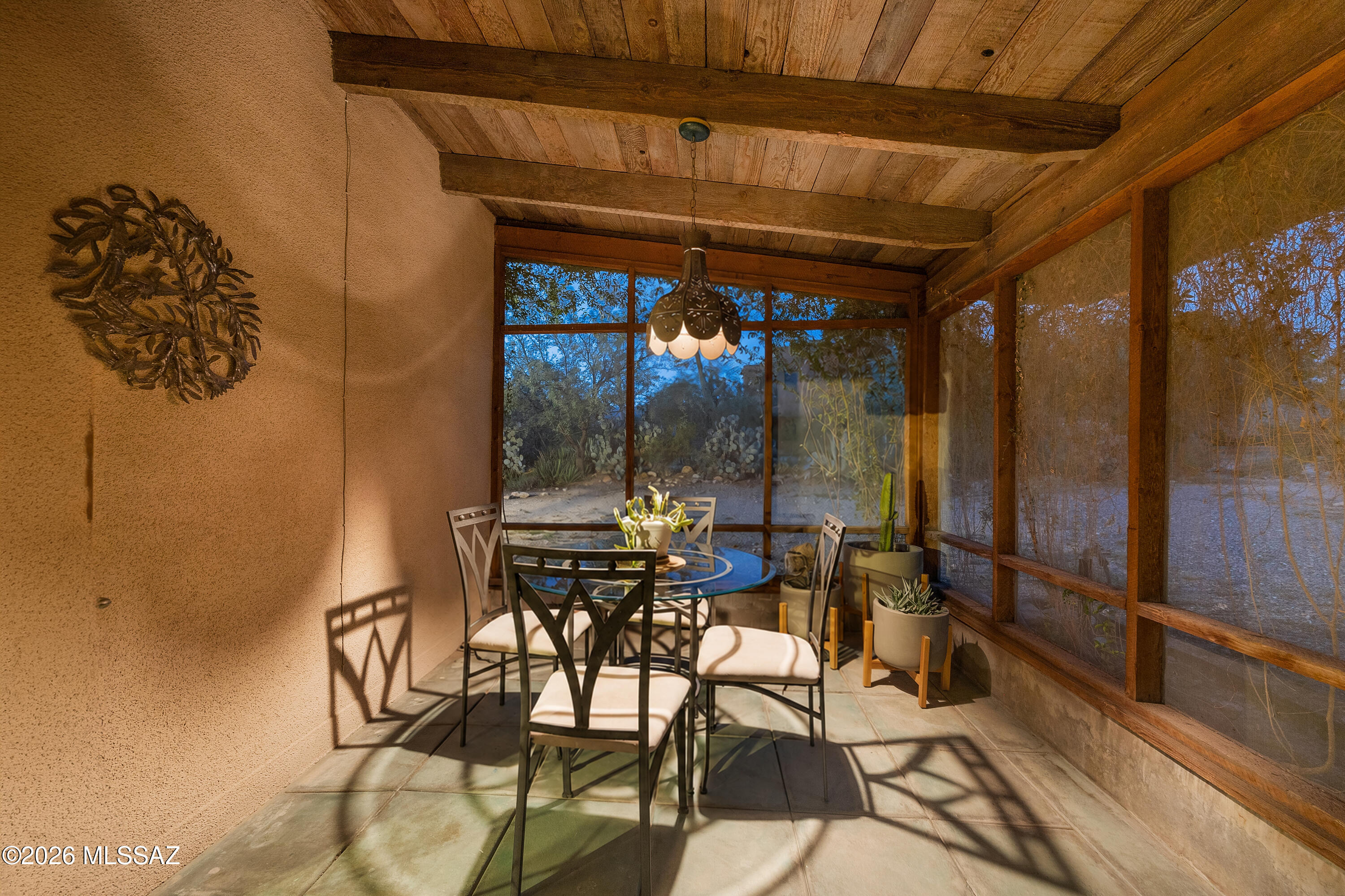 13013 East Redington Road Tucson, AZ 85749 - Photo 13 of 51 East screened-in porch with views to the north