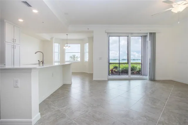 a view of kitchen and window