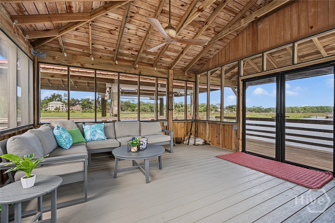 5909 La Roche Avenue Savannah, GA 31406 - Photo 55 of 57 Screened-in dock house with boat lift and floating dock