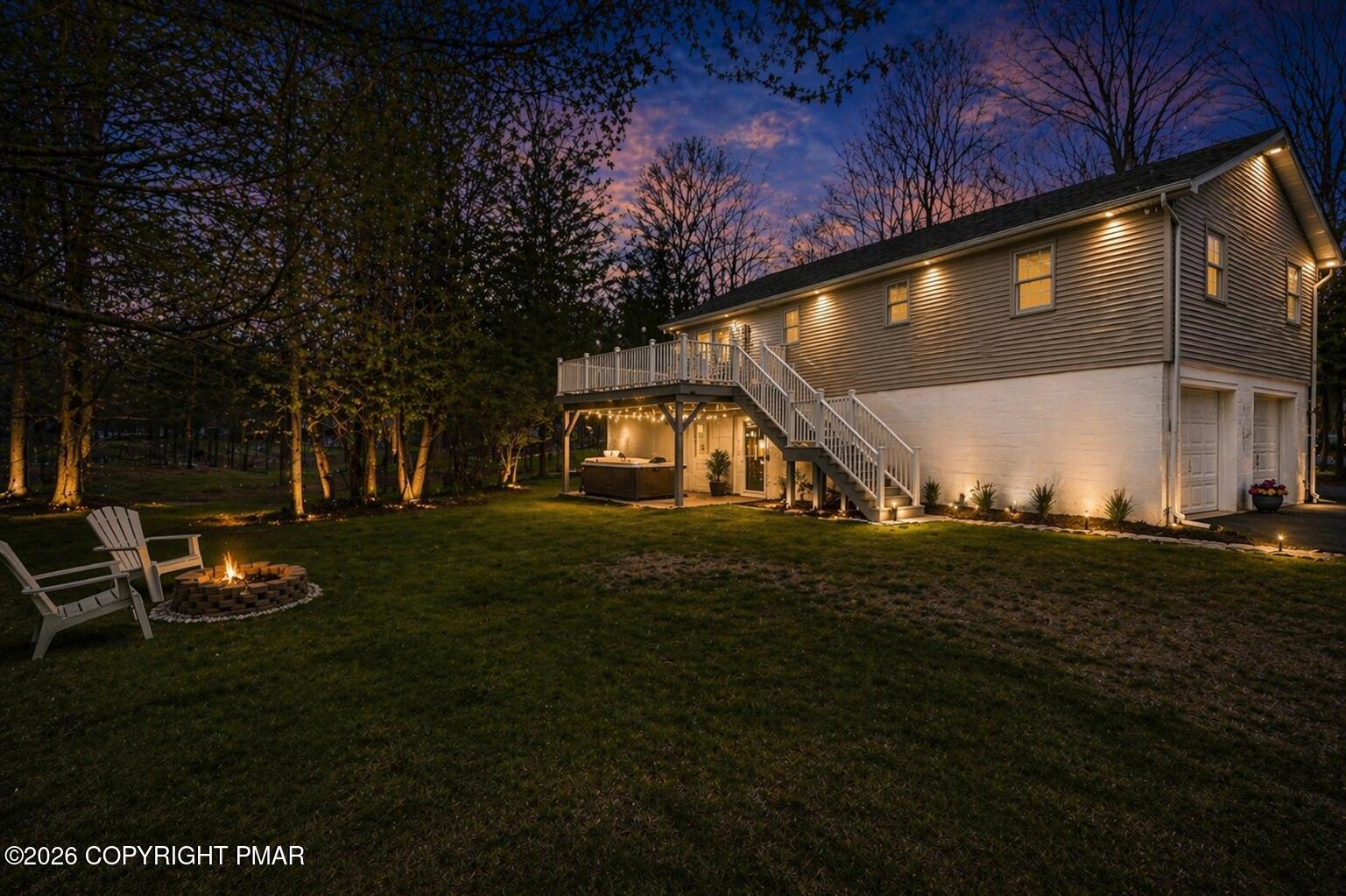 3124 Fern Road Pocono Summit, PA 18346 - Photo 5 of 23 backyard