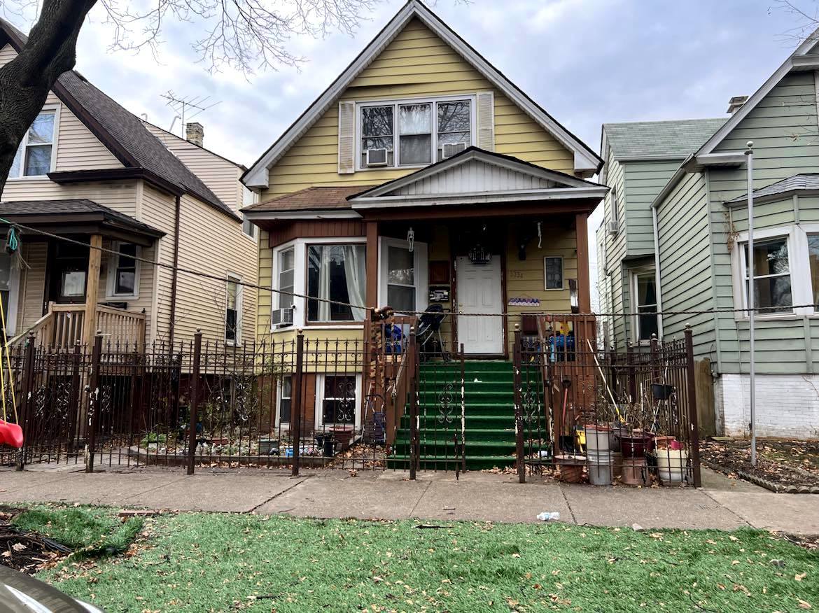 a front view of a house
