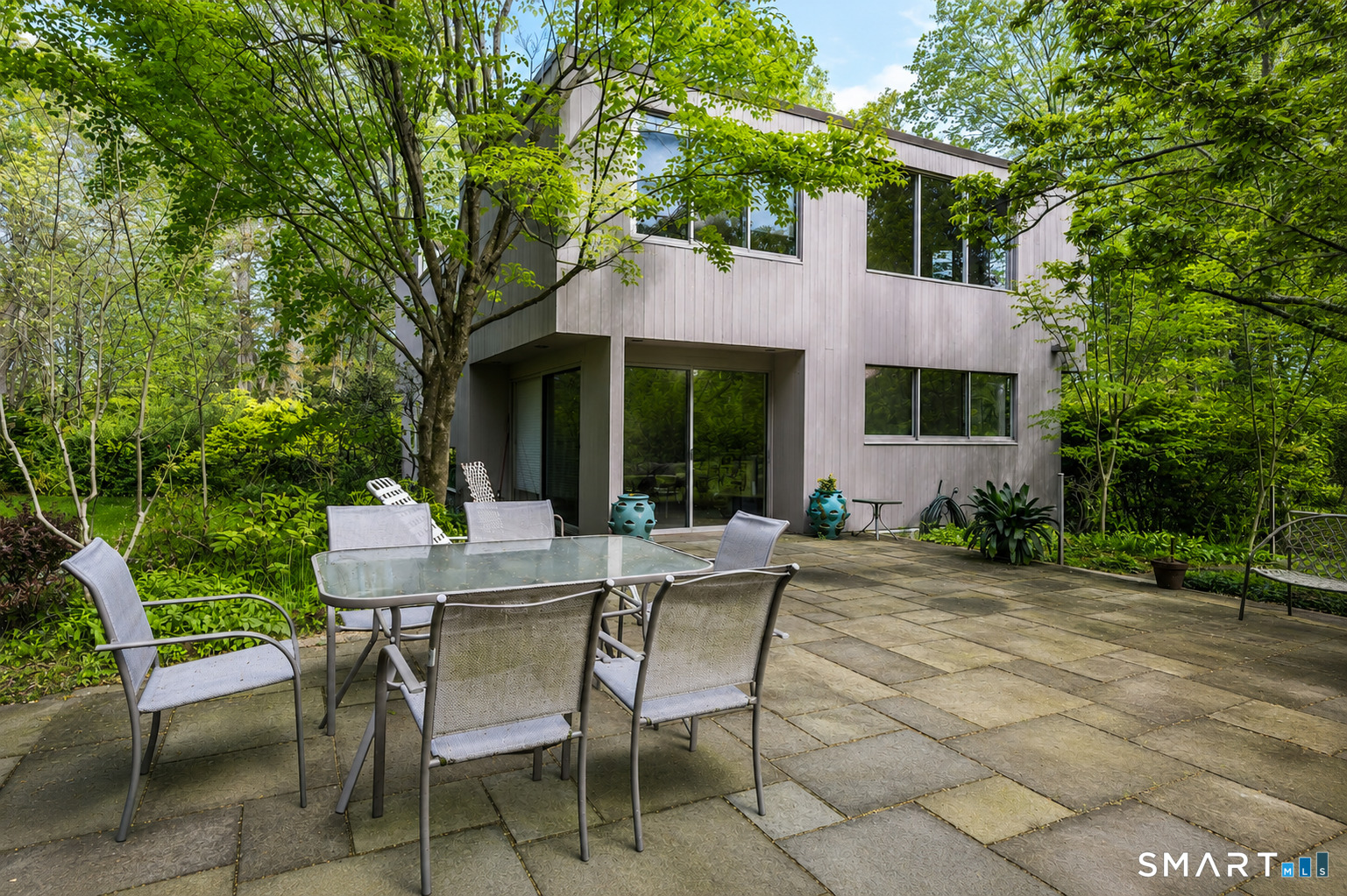 370 R Maiden Lane Durham, CT 06422 - Photo 27 of 28 An outdoor space that feels more like a private nature retreat than a backyard.
