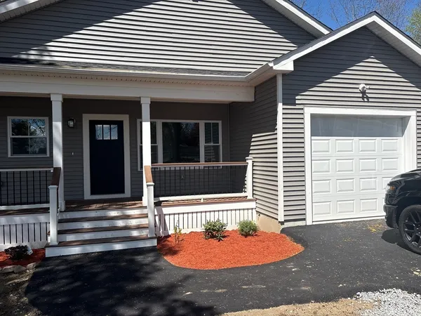 a front view of a house