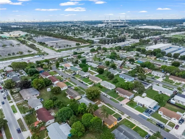 an aerial view of a city