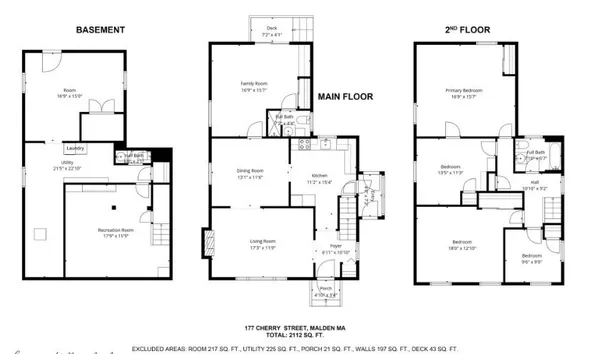 $769,000 | 177 Cherry Street, Malden, MA 02148