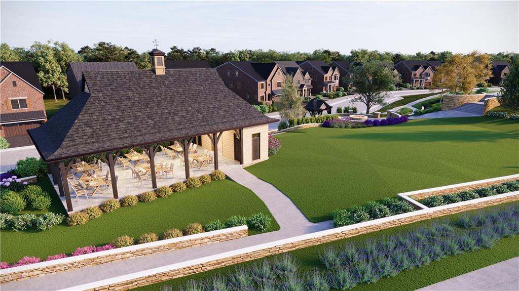 3450 Commander Cove Suwanee, GA 30024 - Photo 45 of 53 a view of a house with a yard from a balcony