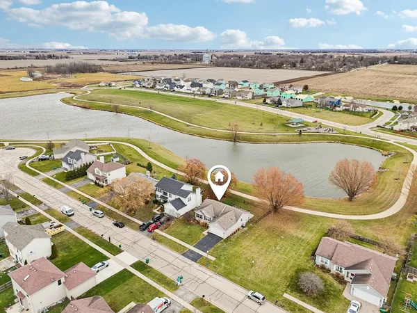 a view of a swimming pool with an ocean view
