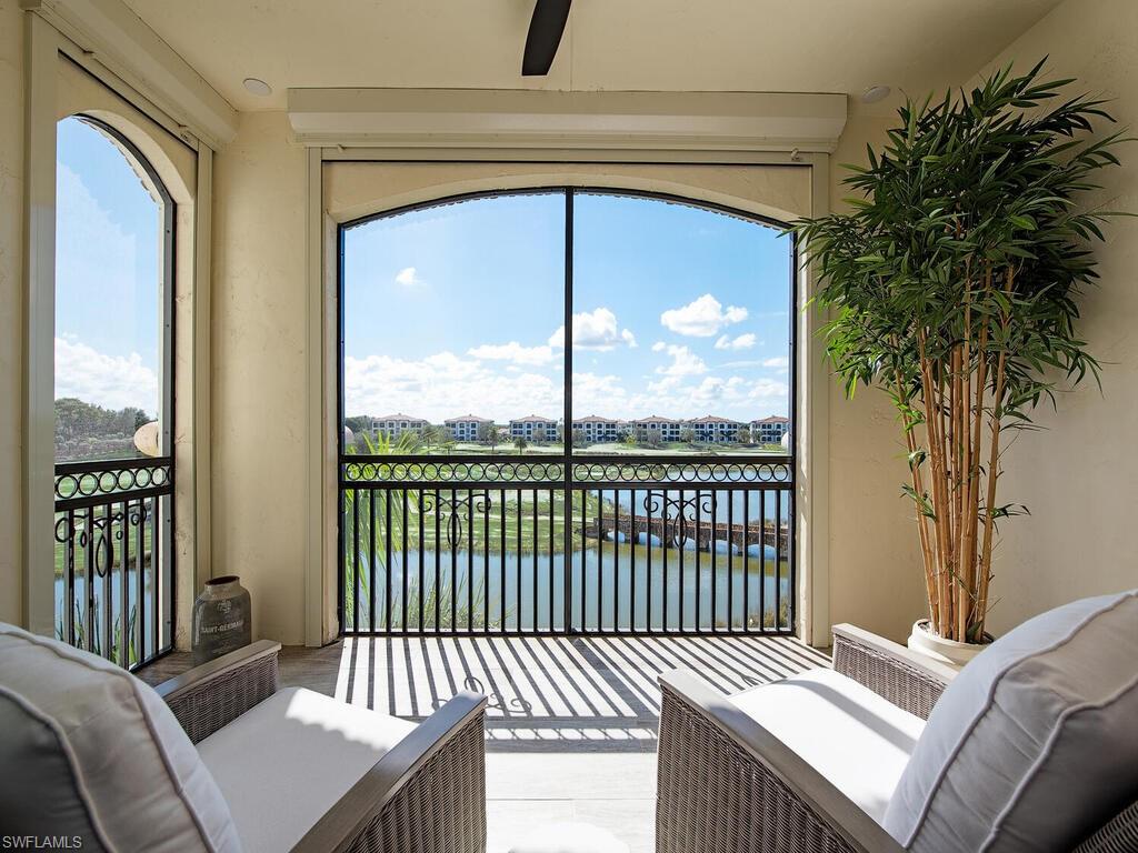 16444 Carrara Way, Unit 7301 Naples, FL 34110 - Photo 9 of 22 a balcony view with a couch
