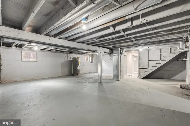 a view of storage and utility room