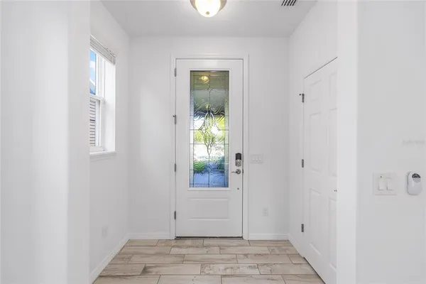 a view of an entryway door