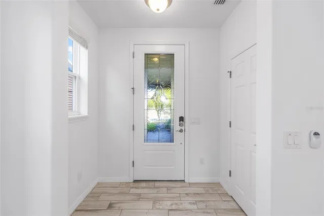 a view of an entryway door