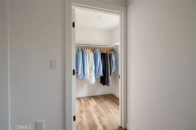 a view of a walk in closet