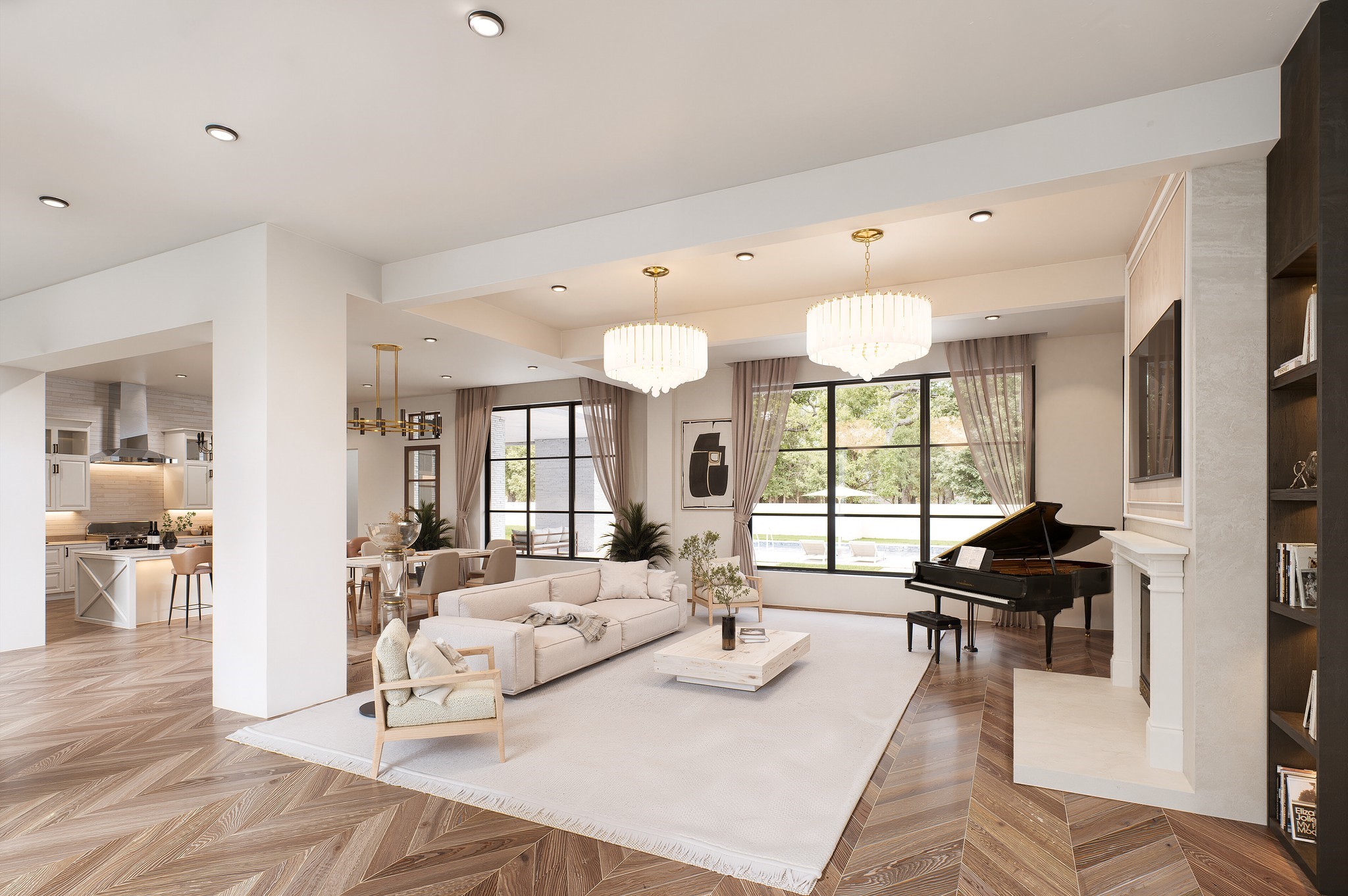 695 Rocky River Road Houston, TX 77056 - Photo 5 of 8 Conceptual rendering reflecting pre-designed architectural plans. Complete plans available for qualified buyers upon request.