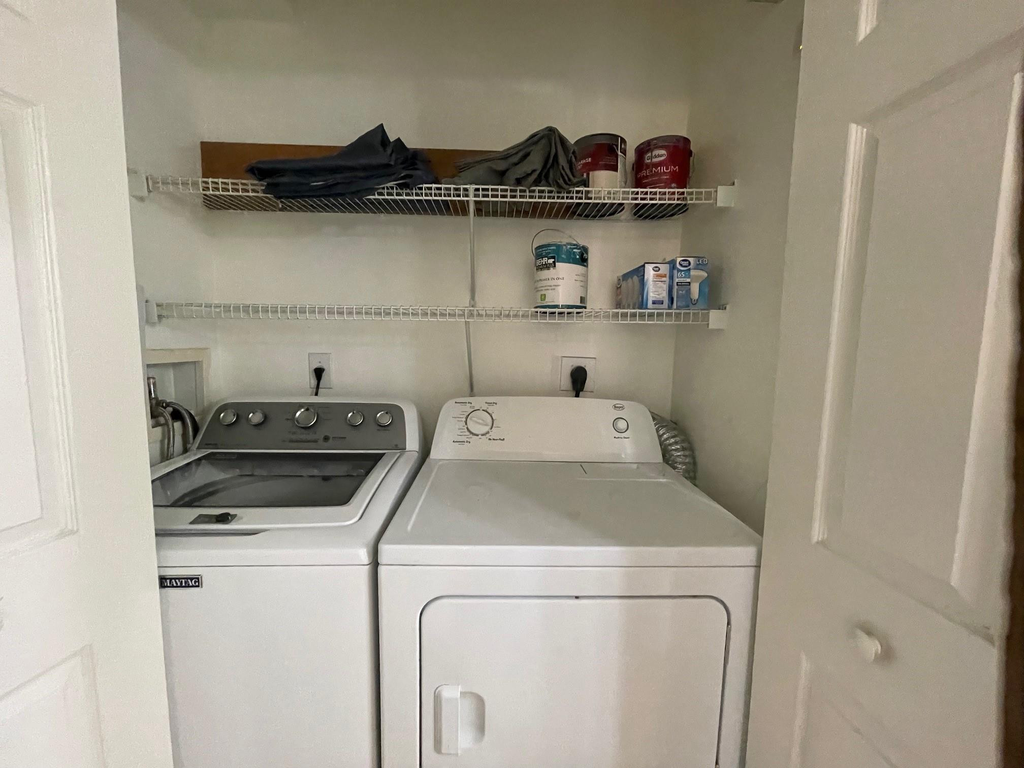 8010 North Nob Hill Road, Unit 205 Tamarac, FL 33321 - Photo 12 of 14 a utility room with dryer and washer