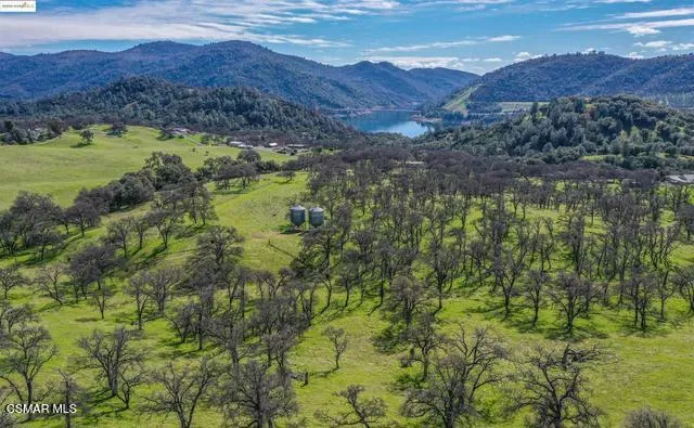 a view of a lush green hillside and houses