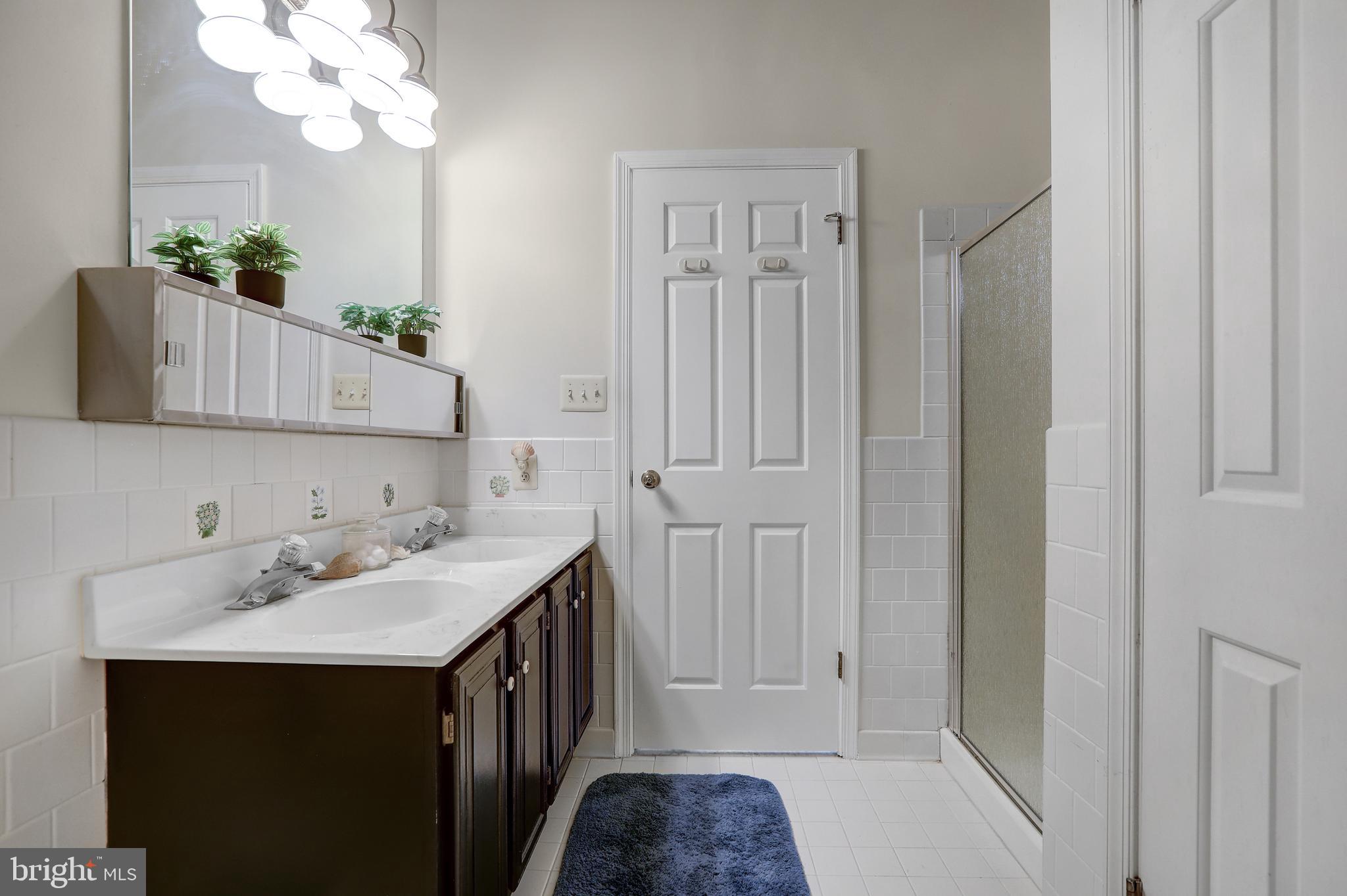741 Burgh Westra Way Abingdon, MD 21009 - Photo 28 of 48 a bathroom with a sink a potted plant and a mirror