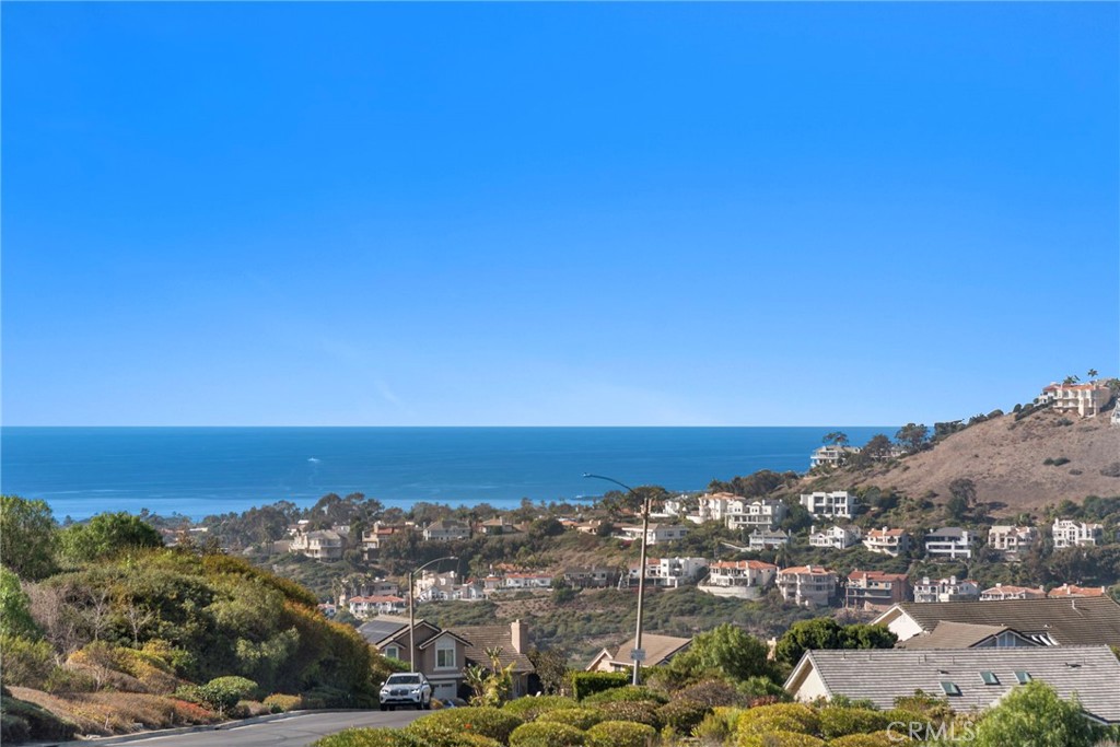 Ocean view from patio, primary bedroom and family room.