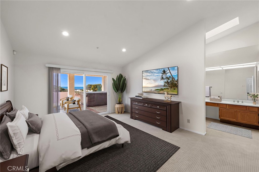 2847 Calle Heraldo San Clemente, CA 92673 - Photo 9 of 16 Spacious primary bedroom with ocean view. *Virtual staging was done on this photo.
