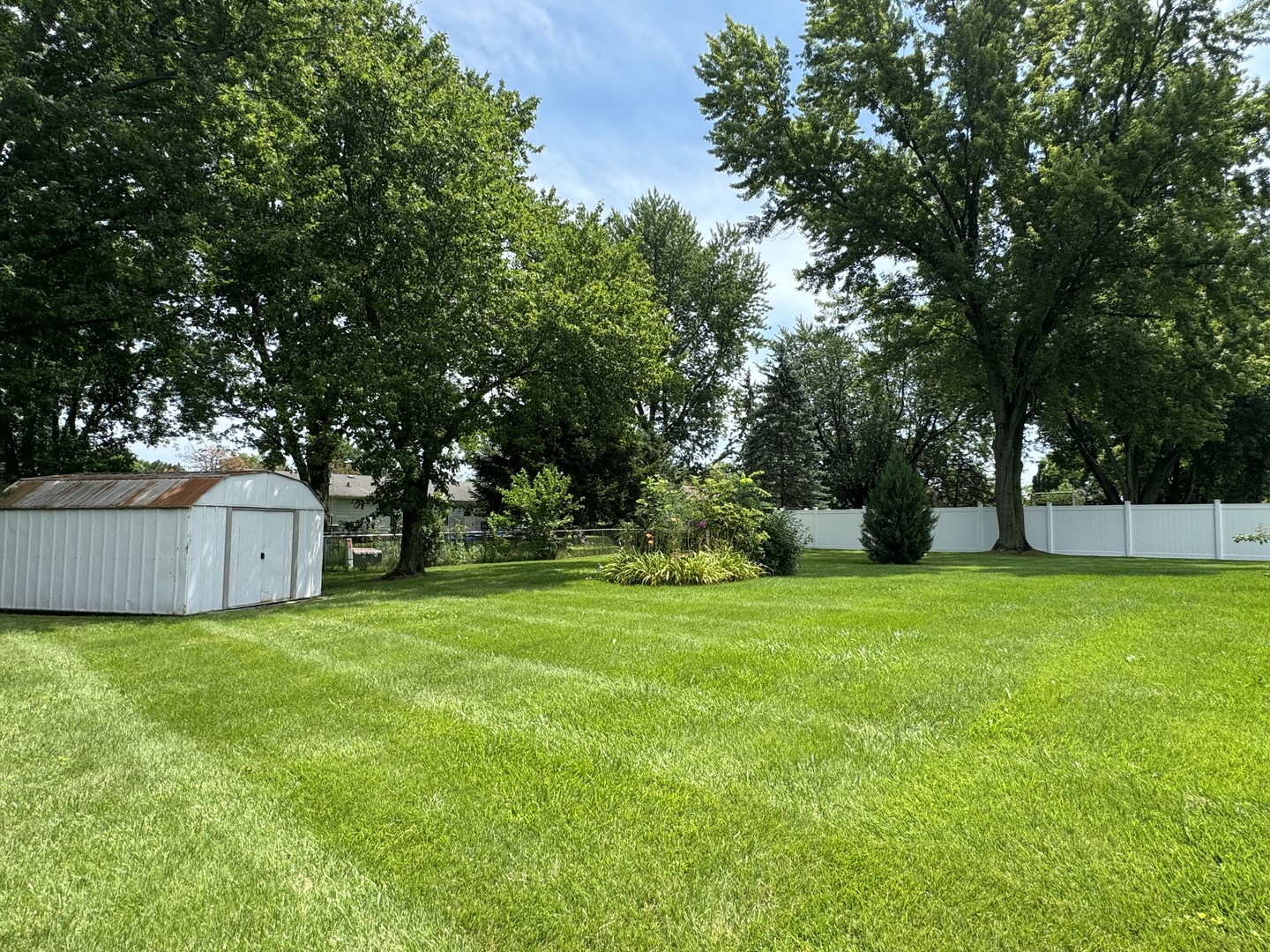 7912 Elm Street Harvard, IL 60033 - Photo 35 of 37 a view of a big yard with plants and large trees