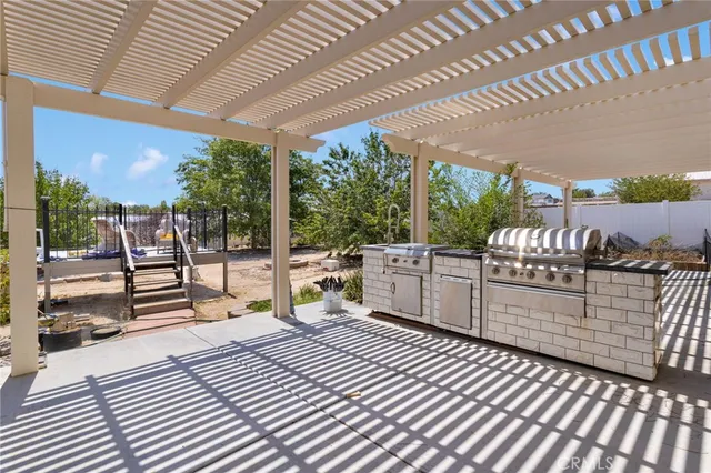 a view of a roof deck