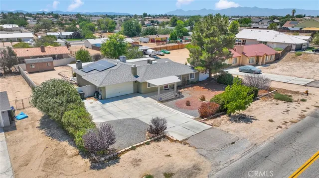 an aerial view of a houses