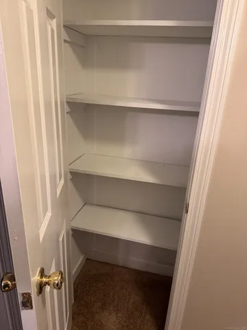 a close view of closet