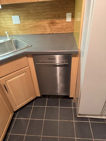 a close view of sink