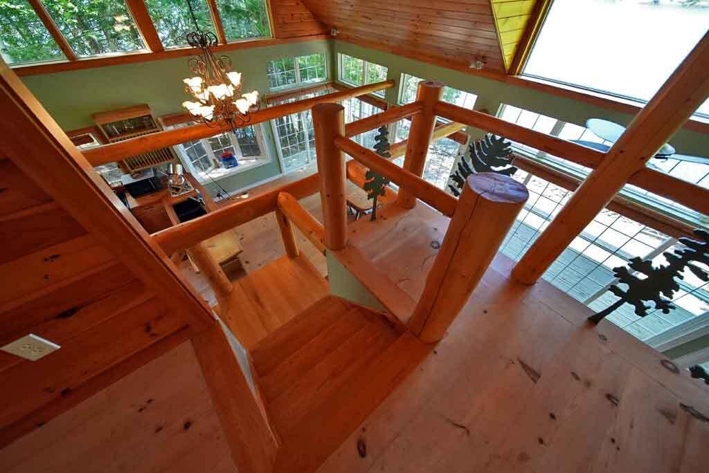 101 South South Shore Road Linneus, ME 04730 - Photo 49 of 95 stairway-to-loft-bedroom