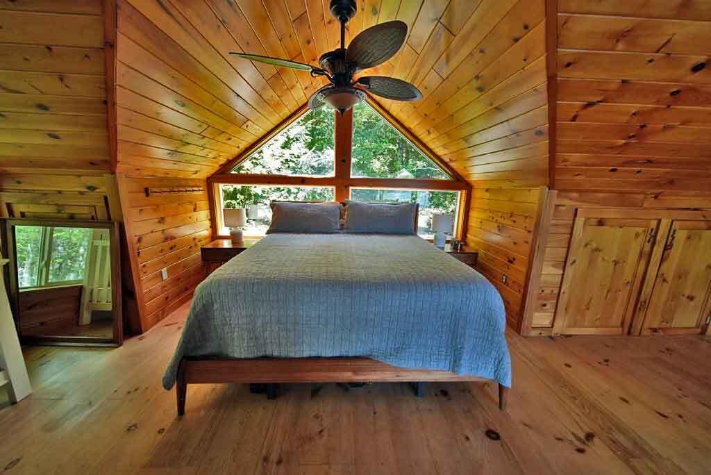 101 South South Shore Road Linneus, ME 04730 - Photo 52 of 95 loft-lake-bedroom