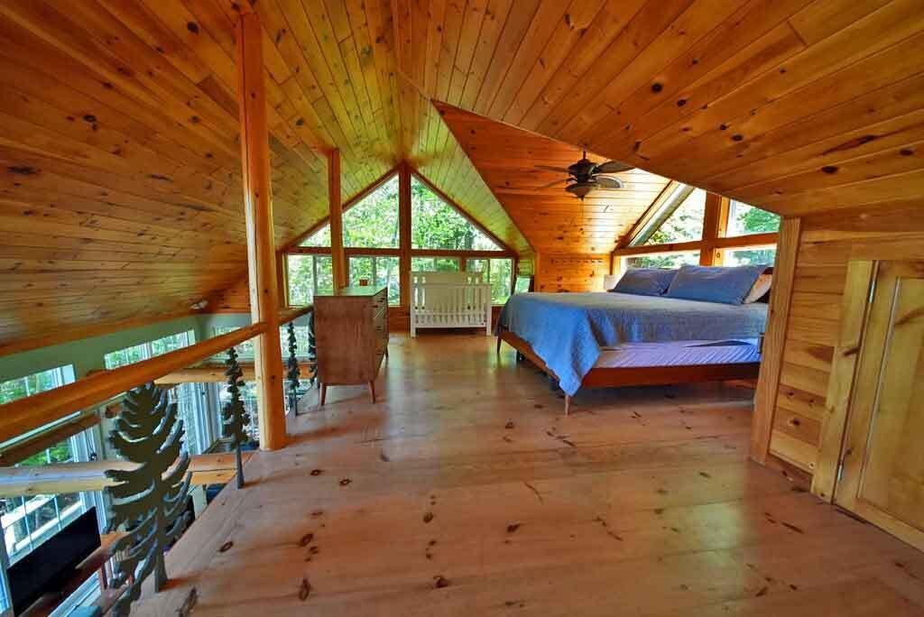 101 South South Shore Road Linneus, ME 04730 - Photo 53 of 95 maine-balcony-bedroom