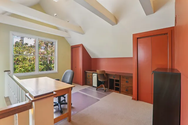 a view of a room with a projector