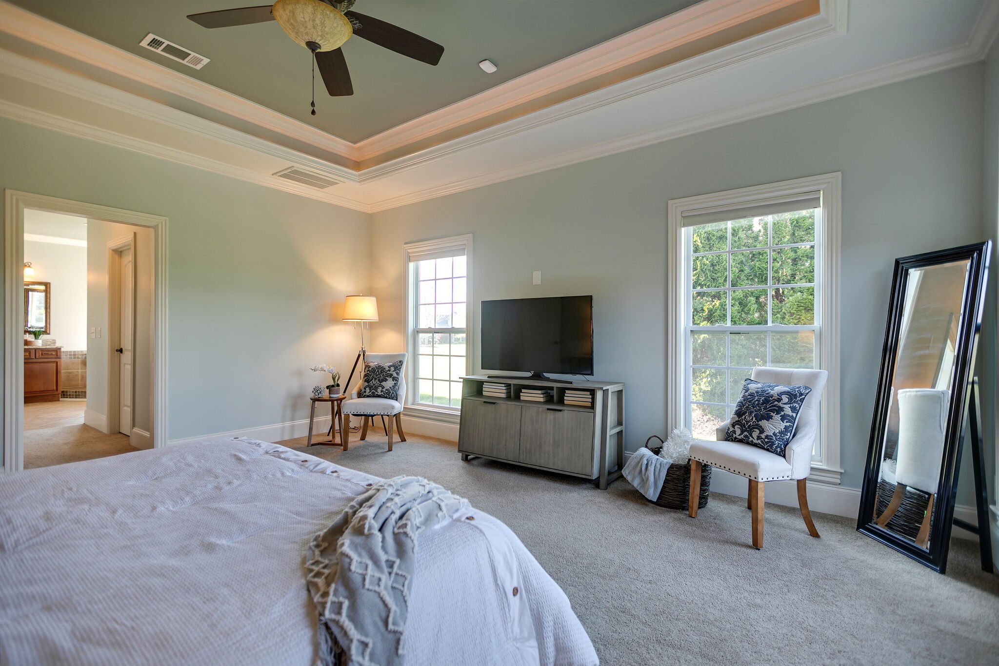 2104 Berry Patch Road Thompson's Station, TN 37064 - Photo 25 of 50 a bedroom with furniture and a flat screen tv