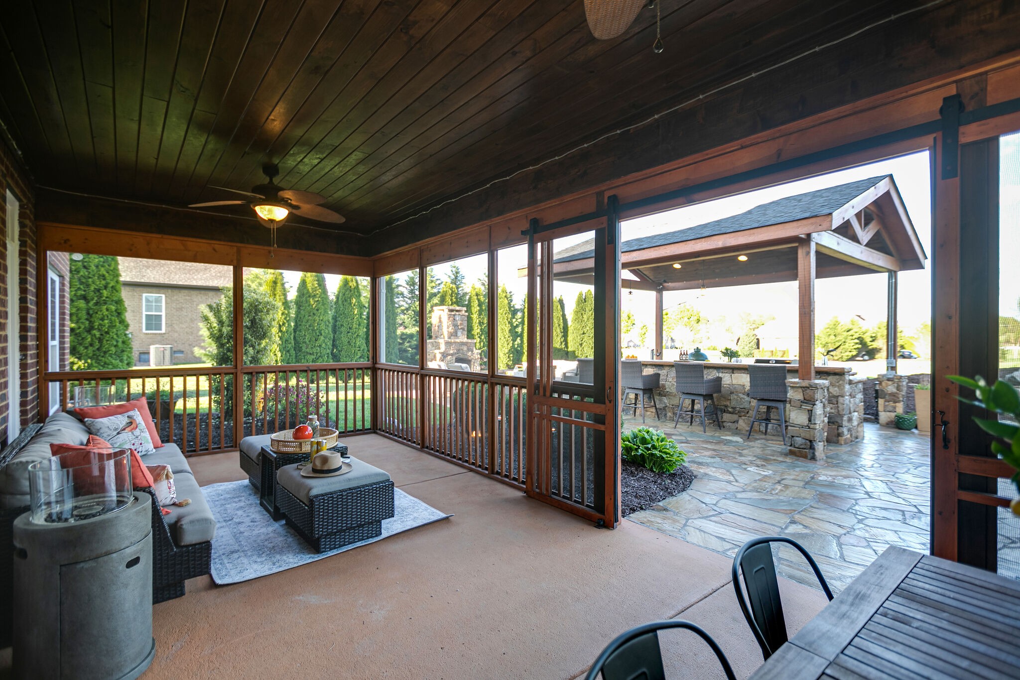 2104 Berry Patch Road Thompson's Station, TN 37064 - Photo 42 of 50 a living room with furniture floor to ceiling window and a floor to ceiling window with outer view