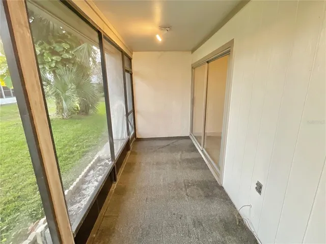 a view of hallway with stairs