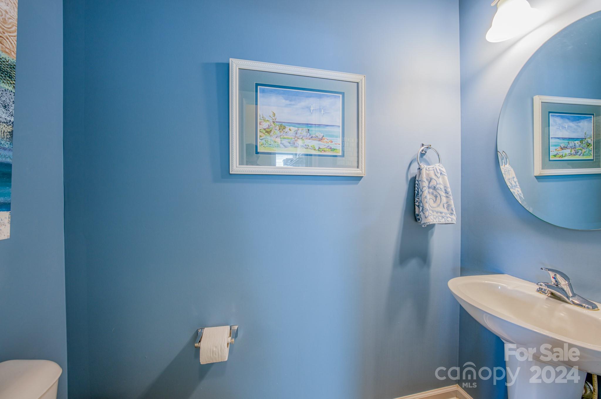 234 Roanoke Road Fletcher, NC 28732 - Photo 11 of 24 a bathroom with a sink and a mirror